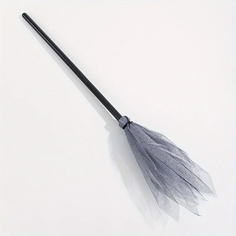 Balai de Sorcière pour Fille Gris stylé