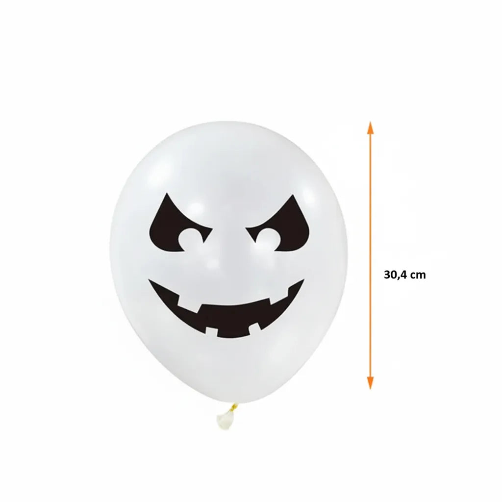 Ballon Blanc Halloween Déco Terrifiante Unique