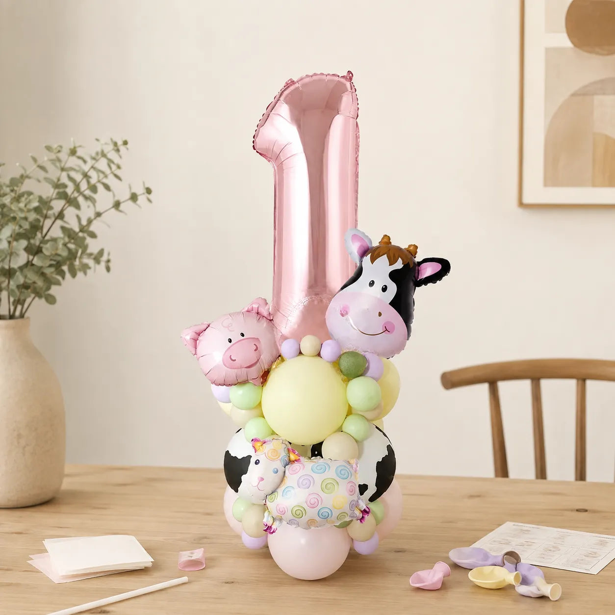 Ballon Chiffre Ferme Unique