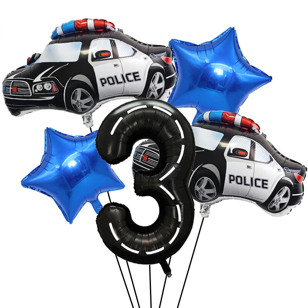 Ballon Chiffre Police Pratique