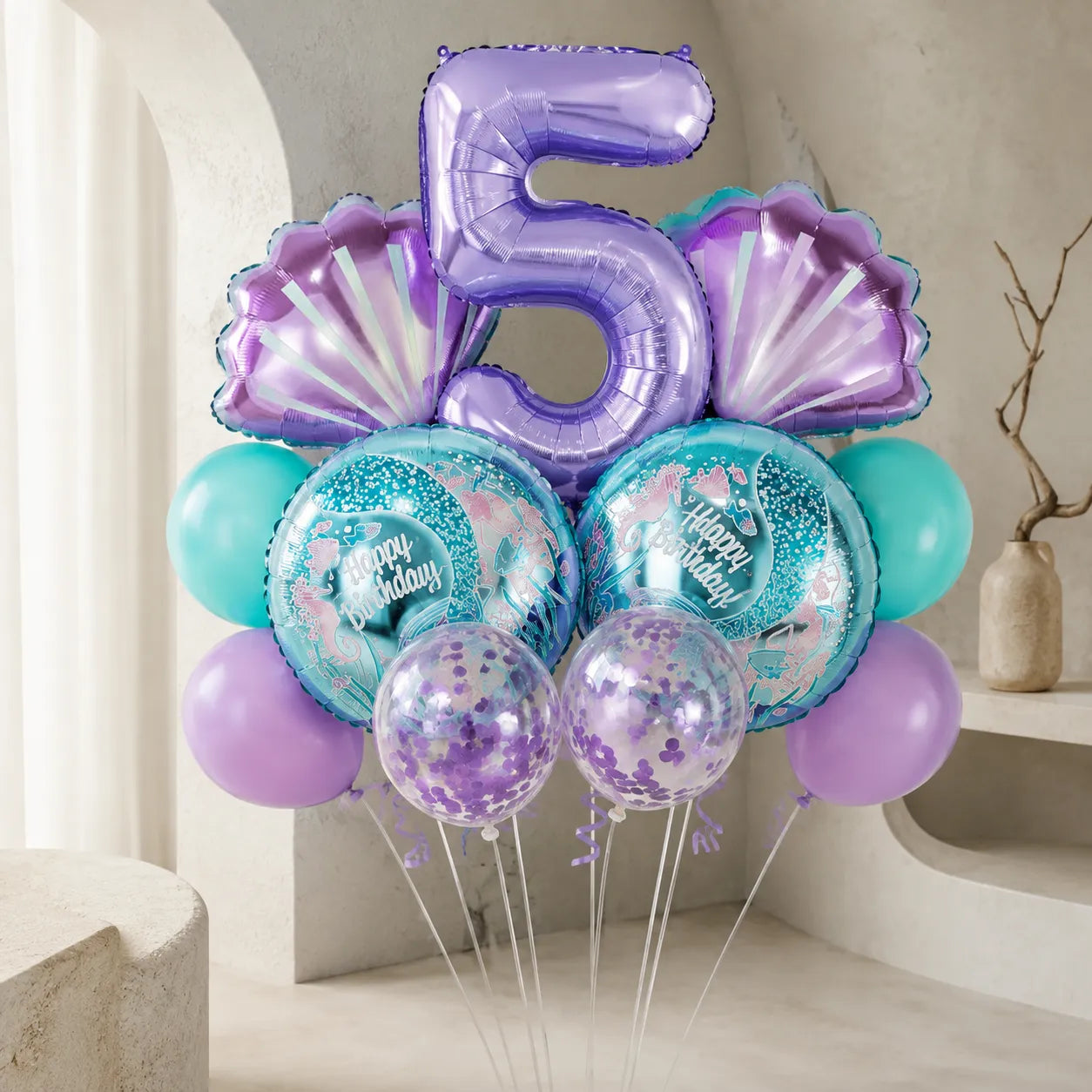 Ballon Chiffre Sirène Beau
