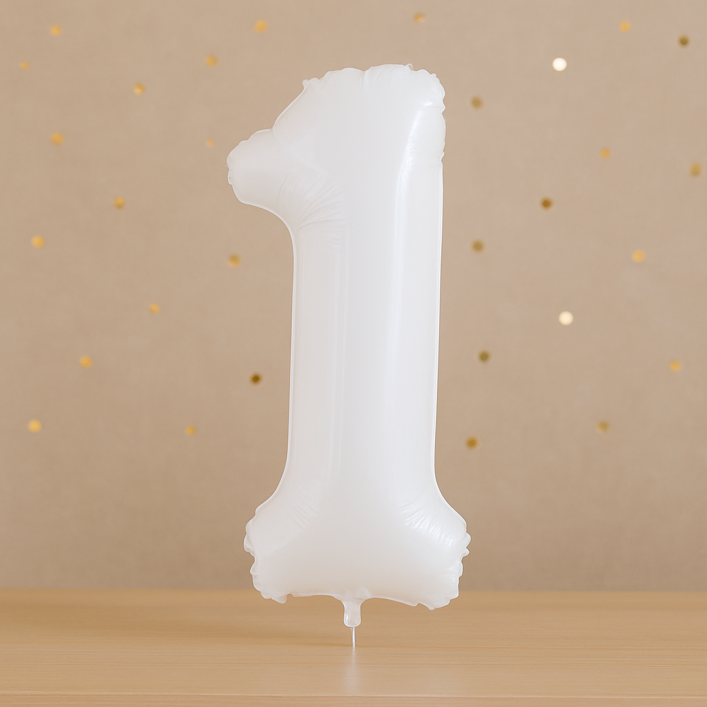 Ballon Chiffre XXL Blanc