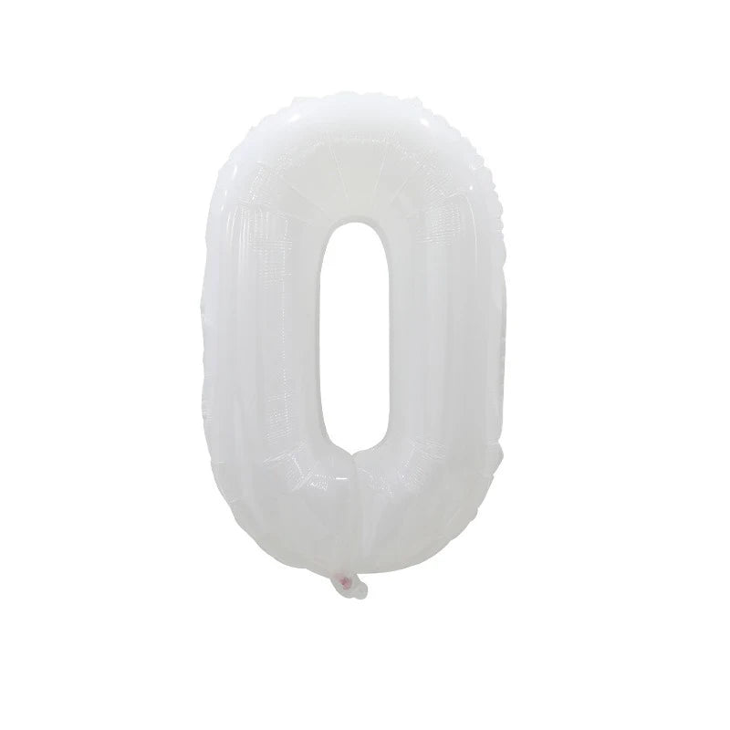 Ballon Chiffre XXL Blanc