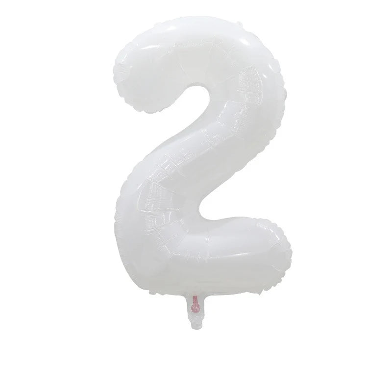 Ballon Chiffre XXL Blanc Unique
