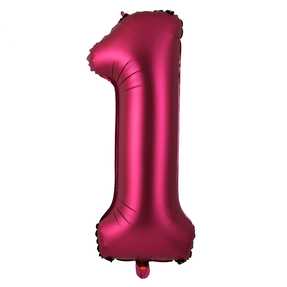 Ballon Chiffre XXL Bordeaux1