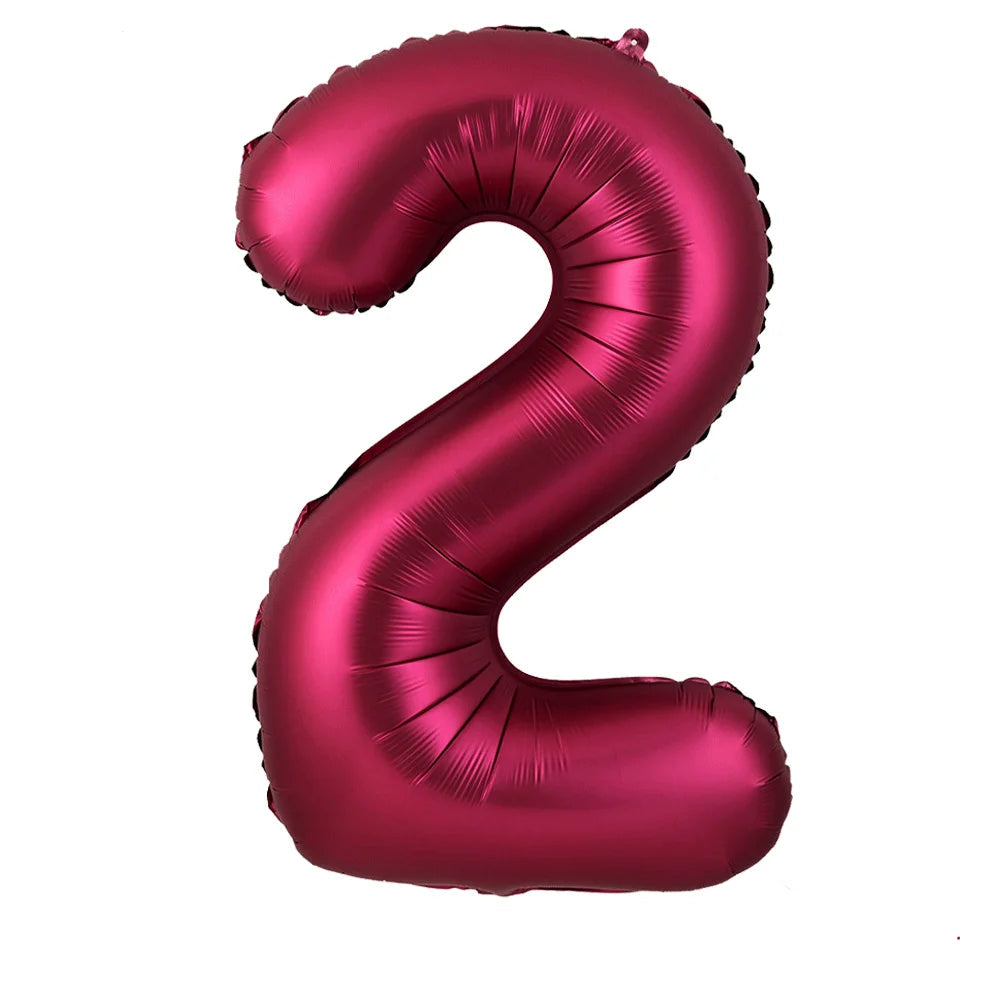 Ballon Chiffre XXL Bordeaux2