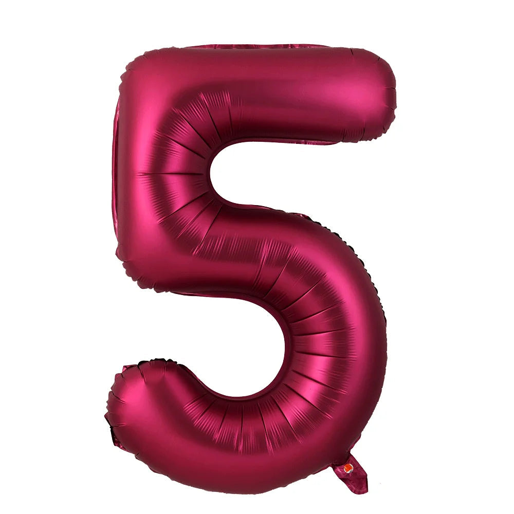 Ballon Chiffre XXL Bordeaux5