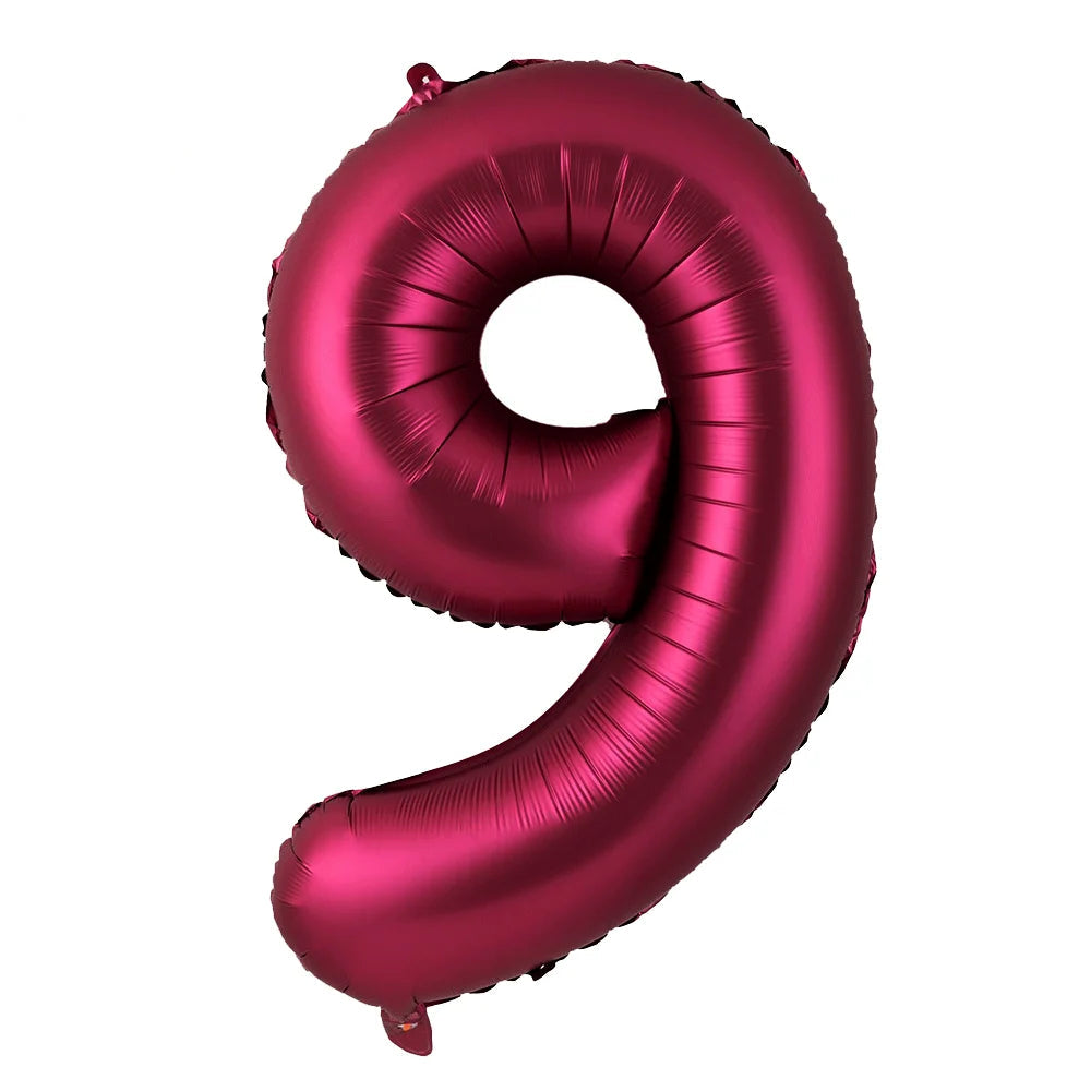 Ballon Chiffre XXL Bordeaux9