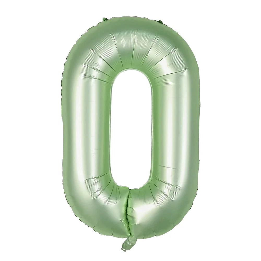 Ballon Chiffre XXL Vert Sauge0