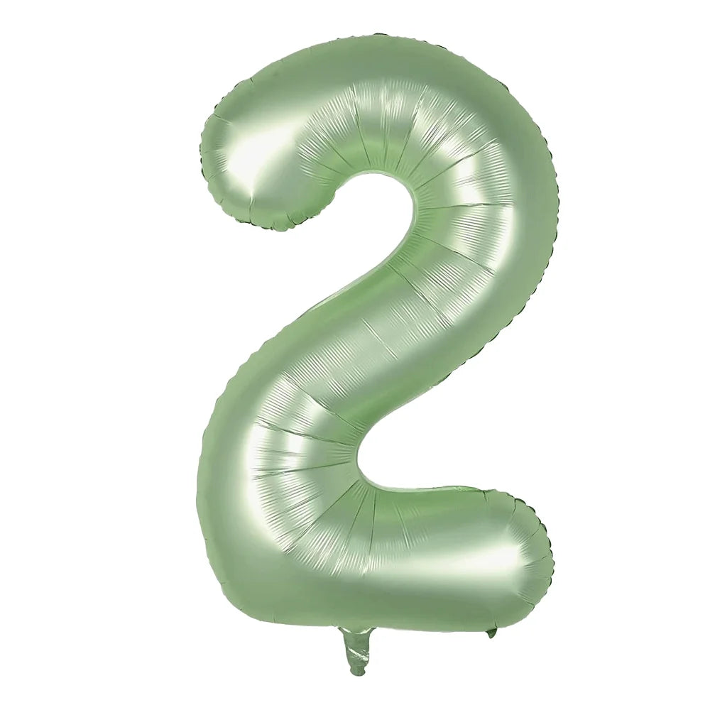Ballon Chiffre XXL Vert Sauge2