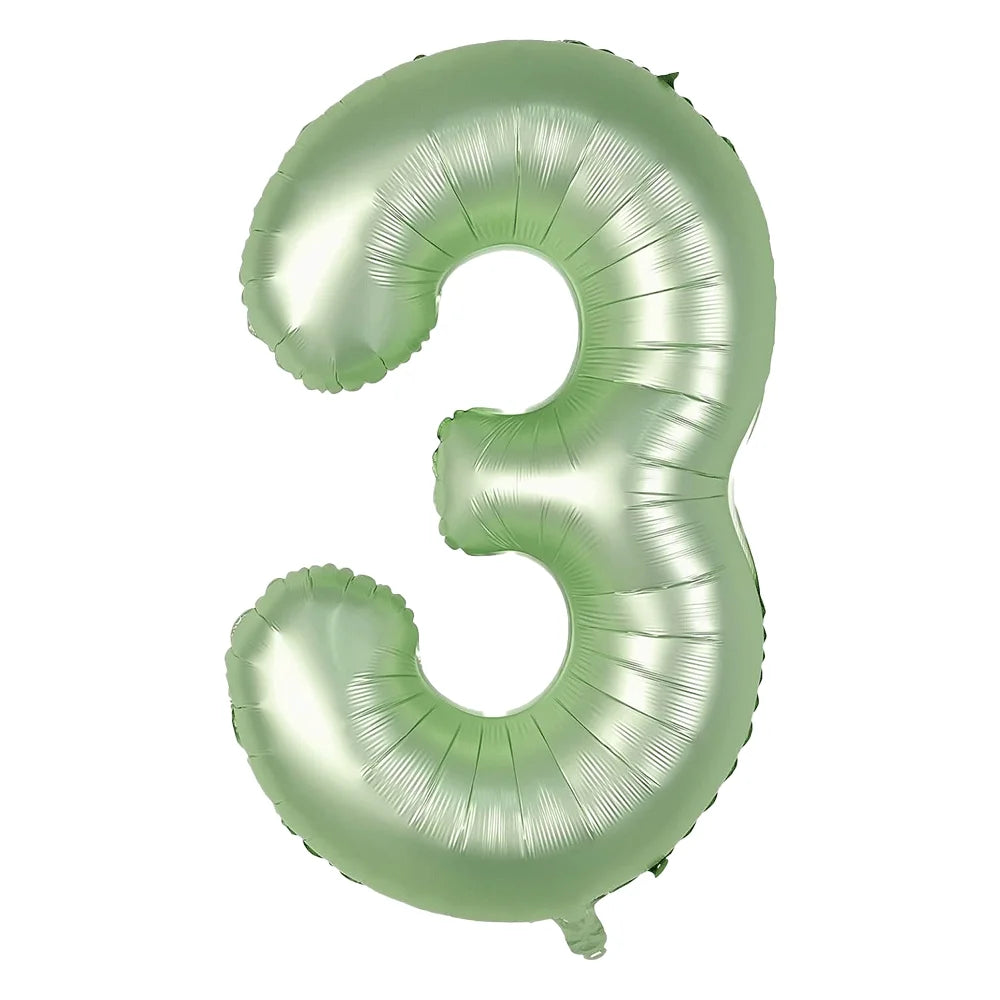 Ballon Chiffre XXL Vert Sauge3