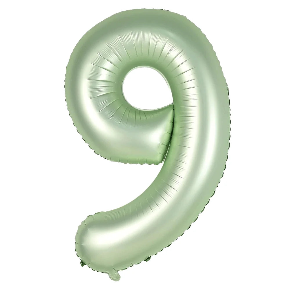 Ballon Chiffre XXL Vert Sauge9