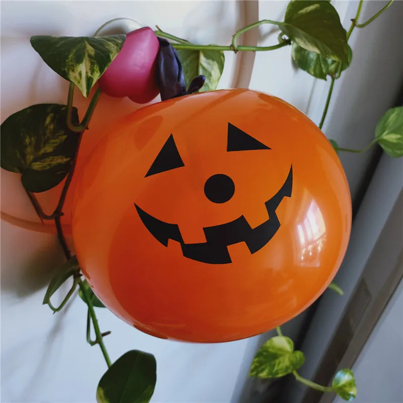 Ballon Citrouille Halloween Minimaliste Cool