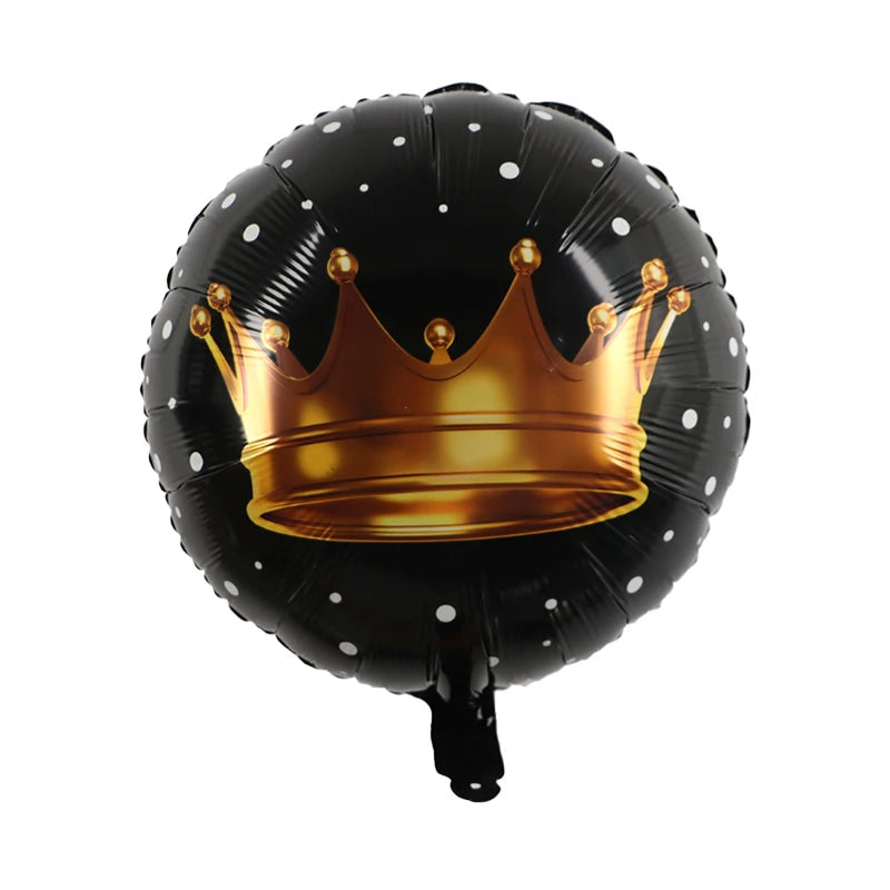 Ballon Couronne Noir et Or Classe