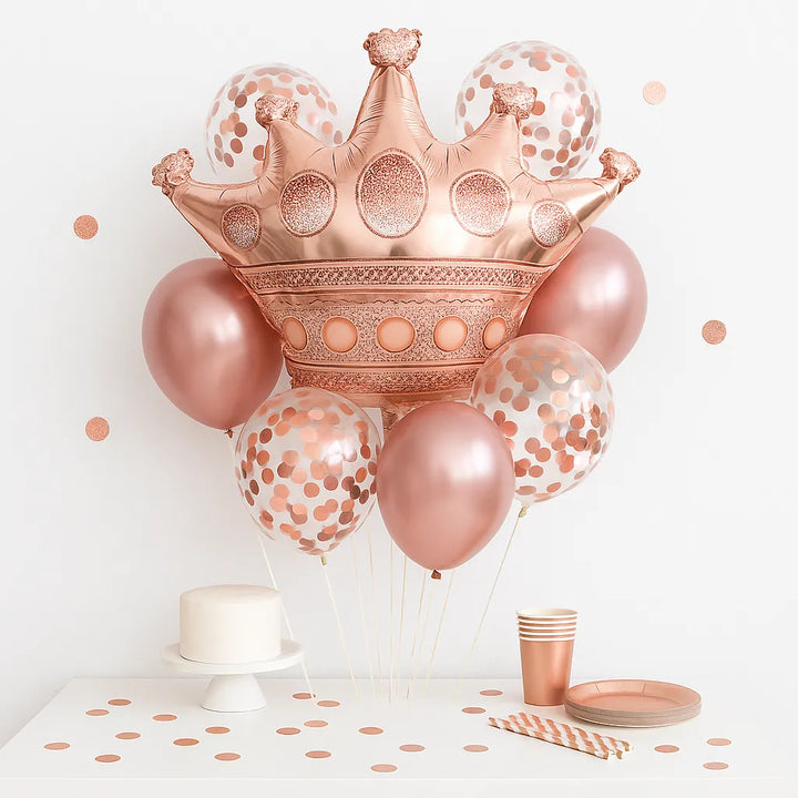 Ballon Couronne Rose Gold 1