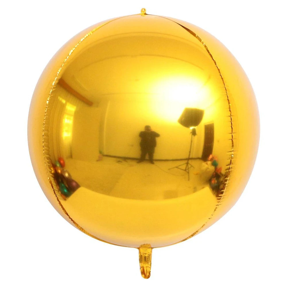 Ballon Déco Mariage 4D Doré Unique