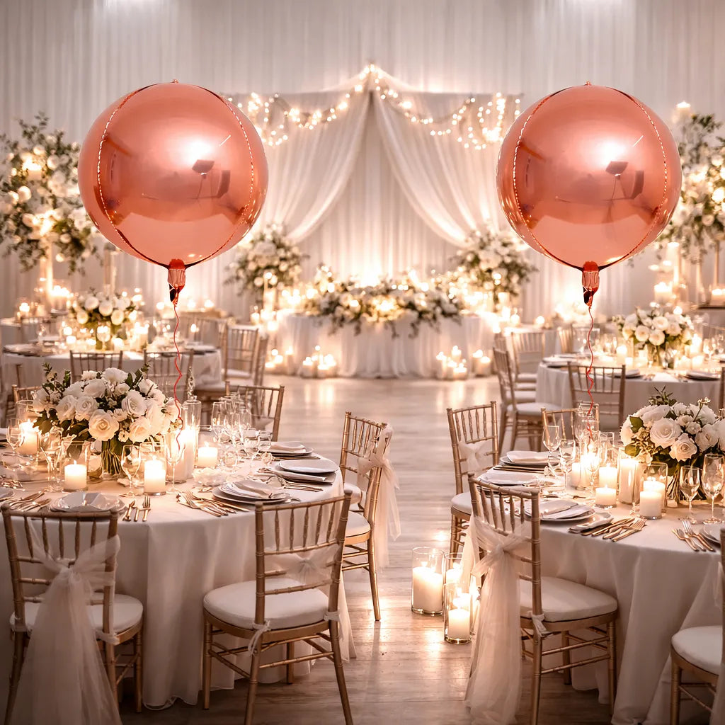 Ballon Décoratif Rose Gold 4D Mariage