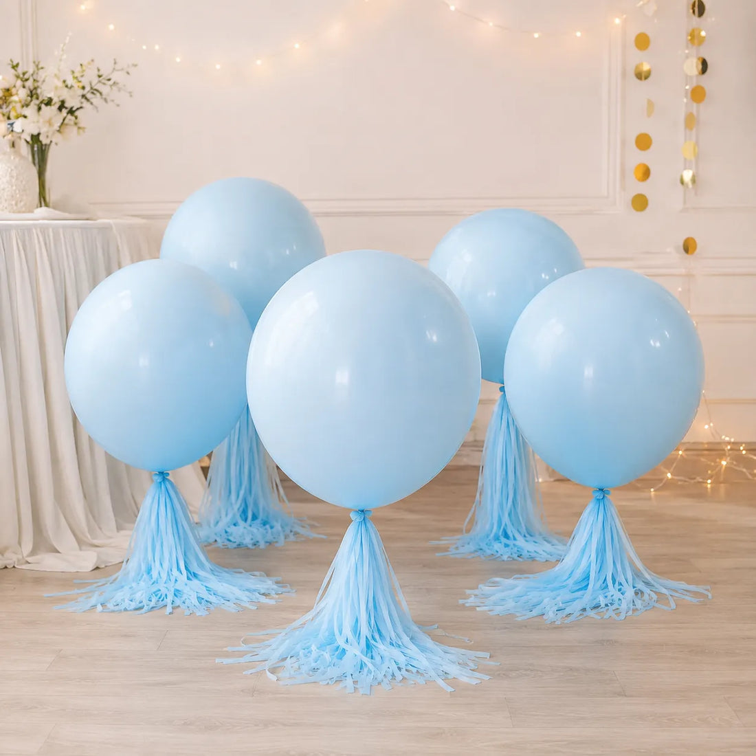 Ballon Géant Bleu Pastel Unique