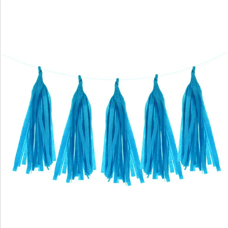 Ballon Géant Bleu Roi Franges