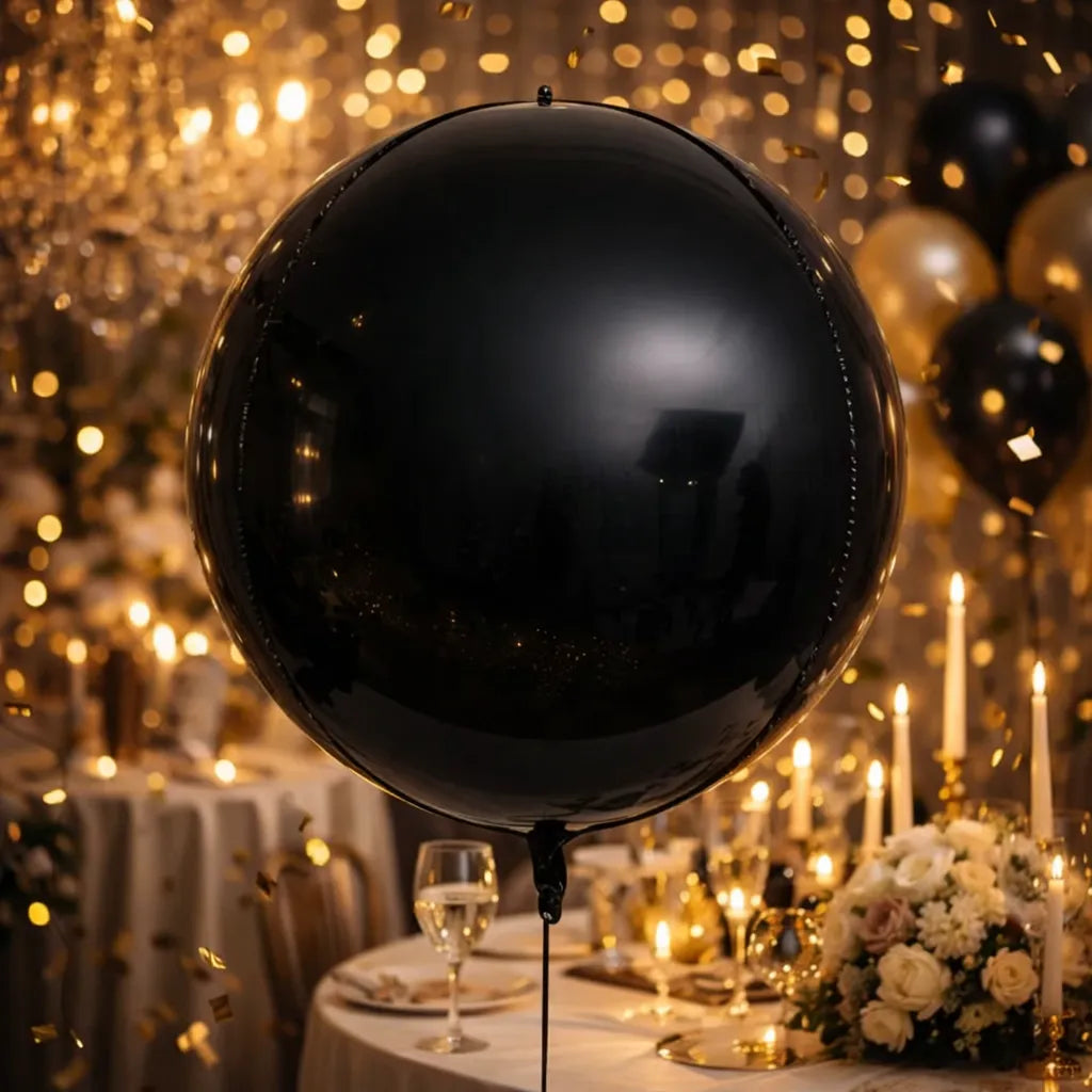 Ballon Géant Noir 4D Classe