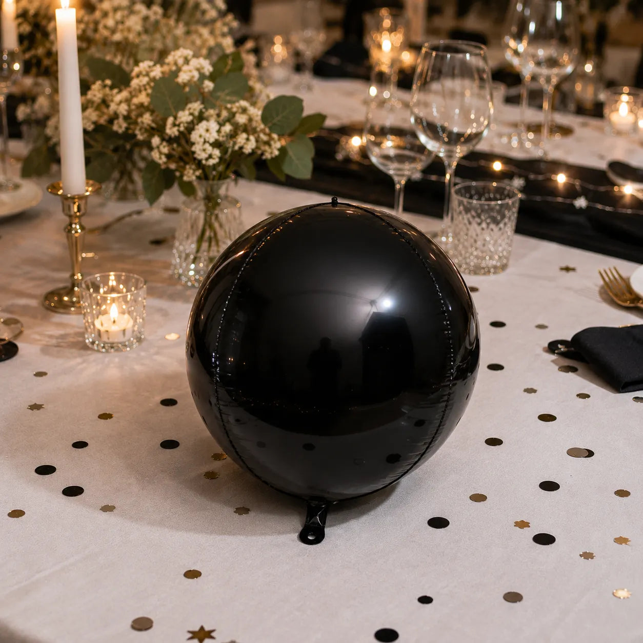 Ballon Géant Noir 4D Unique