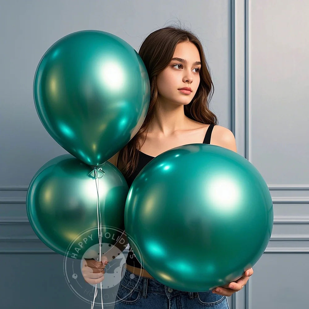 Ballon Géant Vert Métallisé Unique