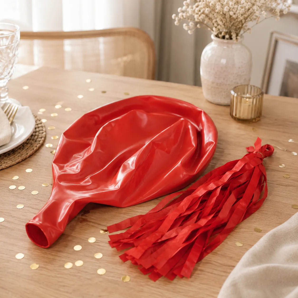 Ballon Géant en Latex Rouge Pratique