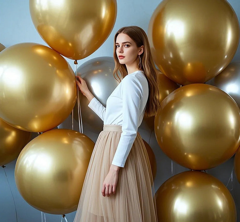 Ballon Gonflable Géant Doré Original