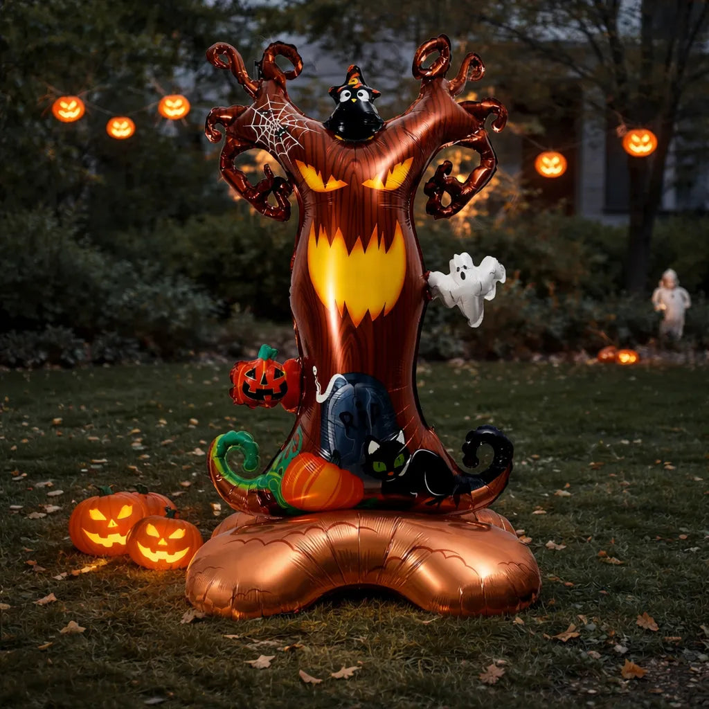 Ballon Gonflable XXL Arbre Effrayant Halloween Minimaliste