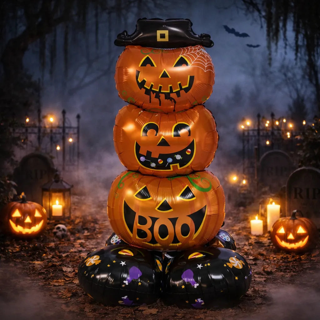Ballon Gonflable XXL Citrouilles Halloween Cool