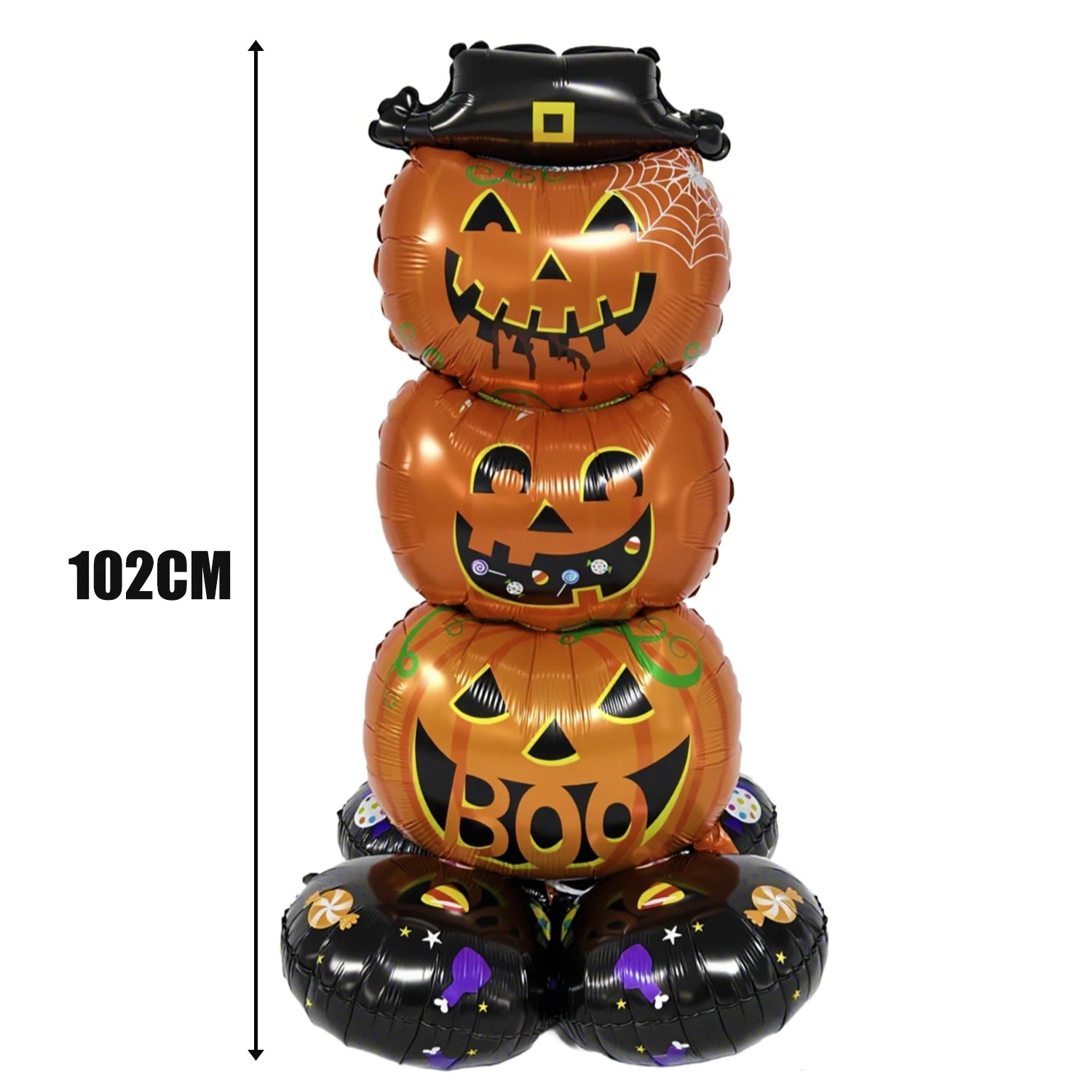 Ballon Gonflable XXL Citrouilles Halloween Taille