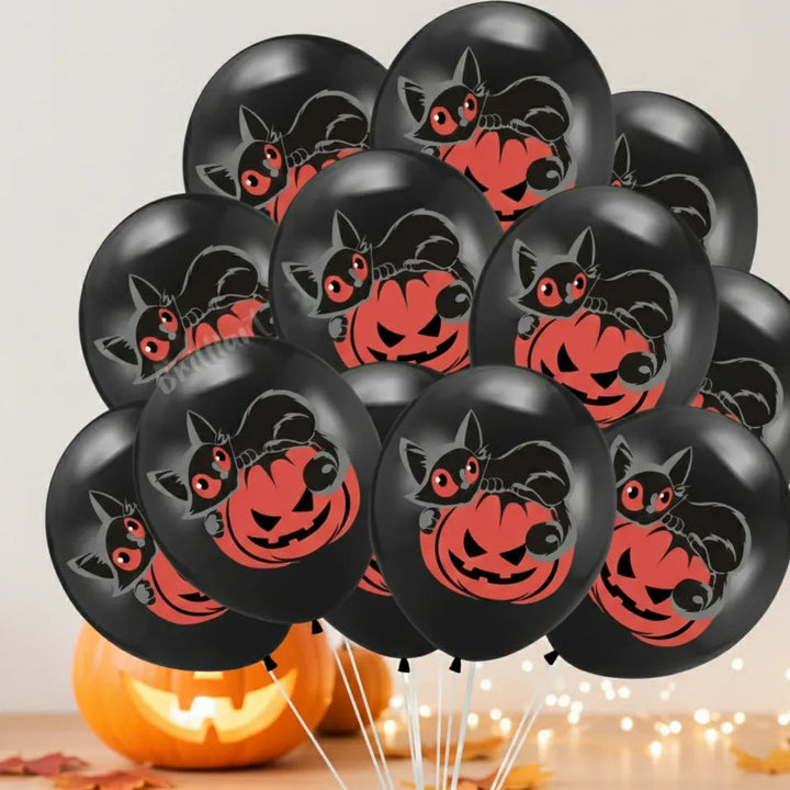 Ballon Halloween Noir en Latex