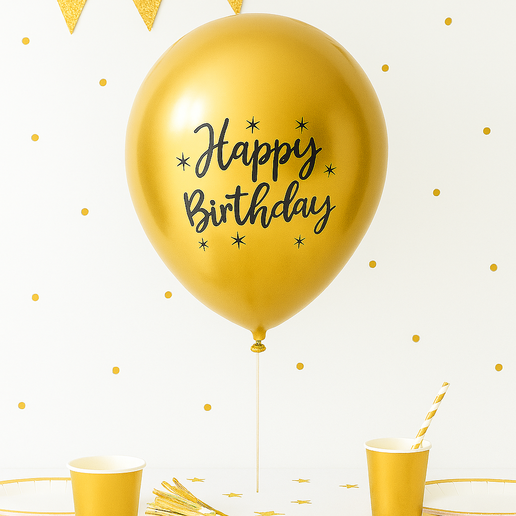 Ballon Happy Birthday Or