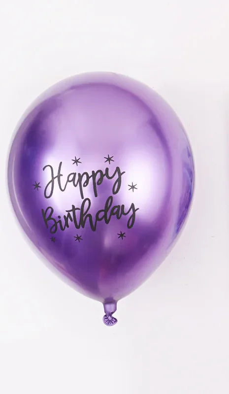 Ballon Happy Birthday Violet Design
