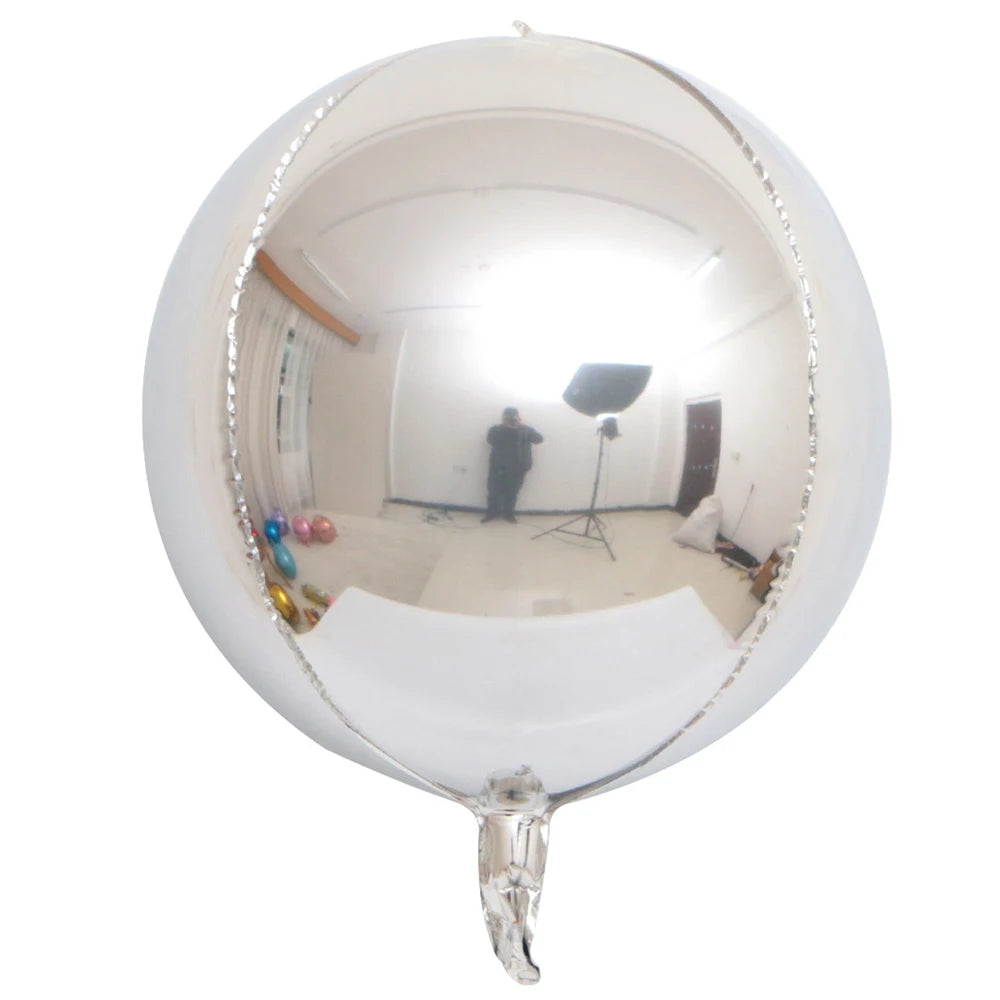 Ballon Mariage Hélium 4D Argenté