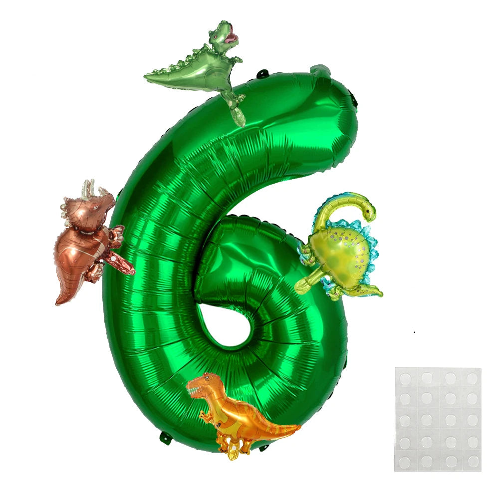 Ballon Numérique Dinosaure Mignon