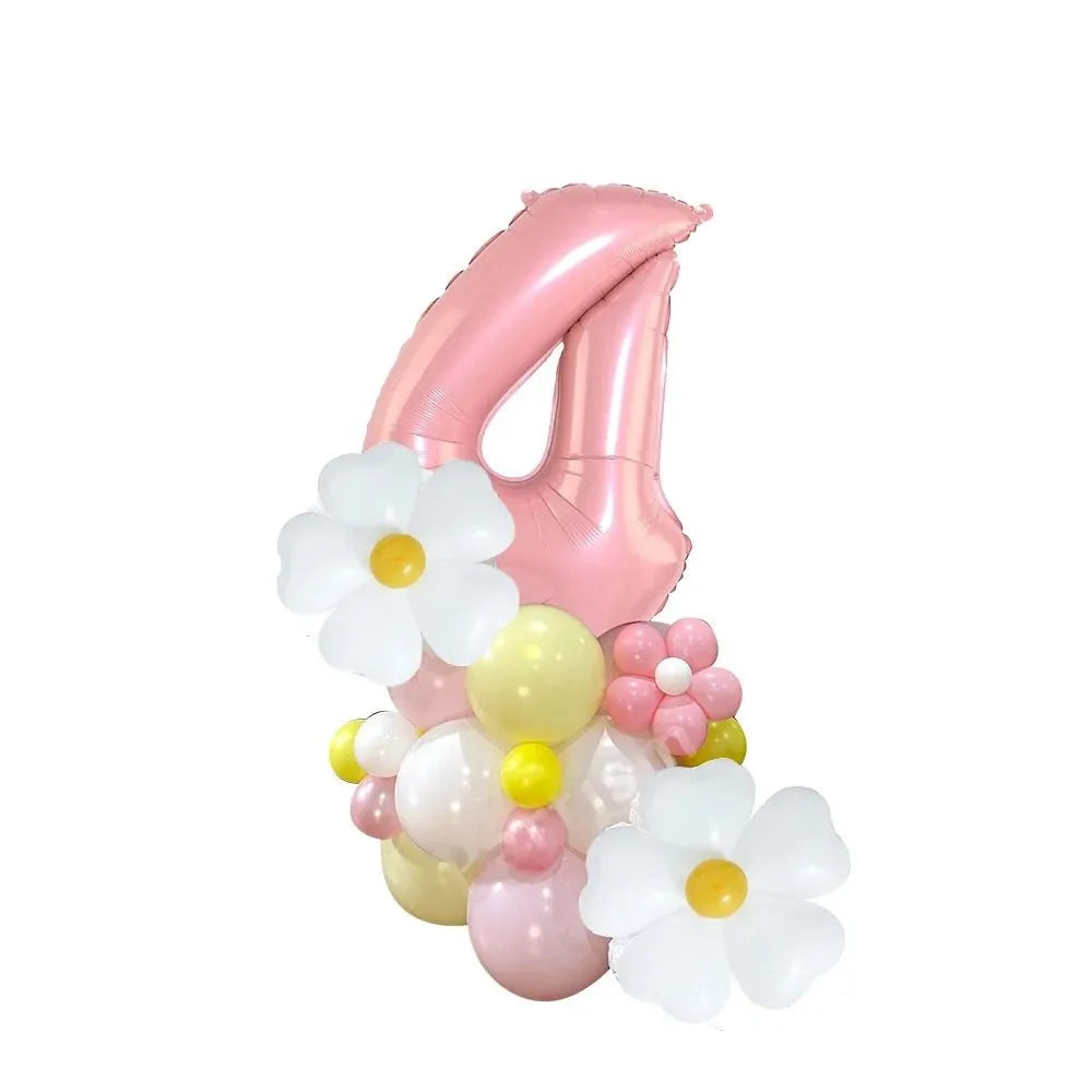 Ballon Numérique Fleurs Blanches4