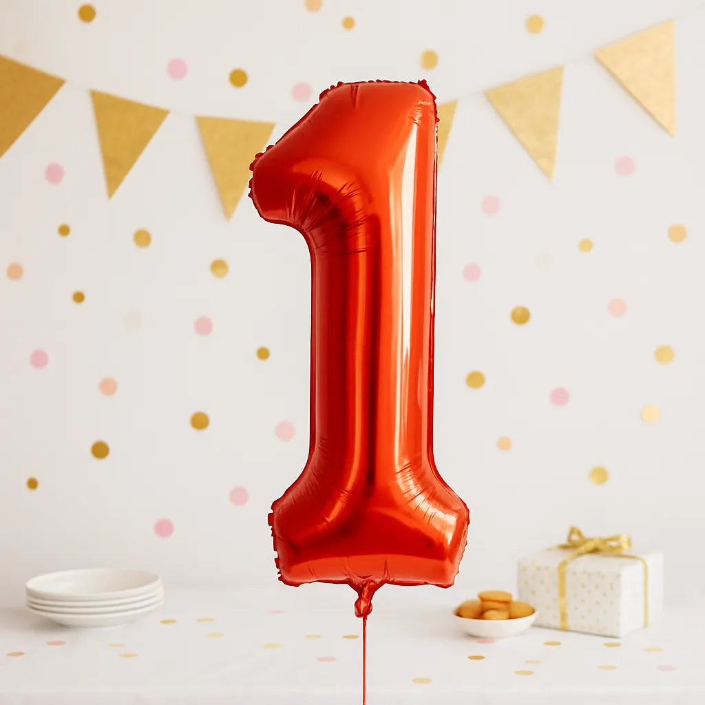 Ballon Numérique Rouge 1