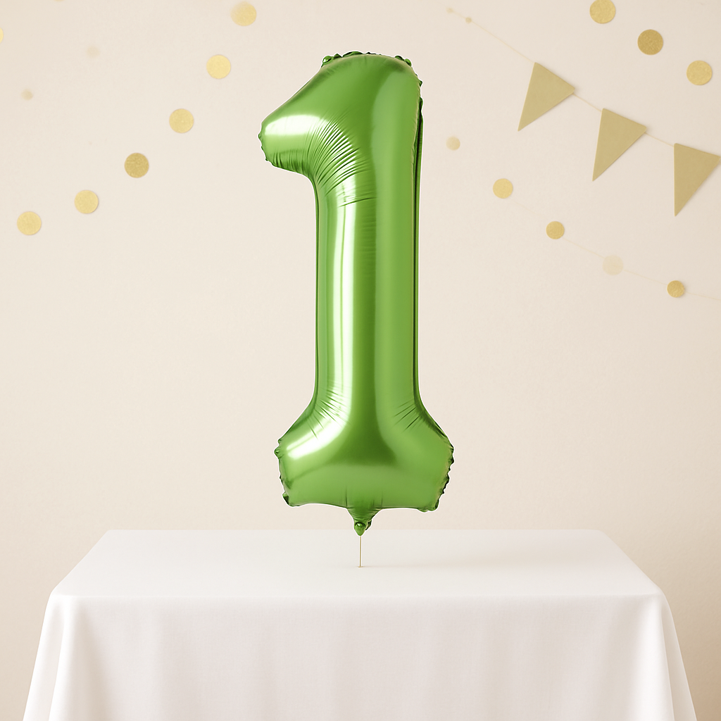 Ballon Numérique Vert Tendre