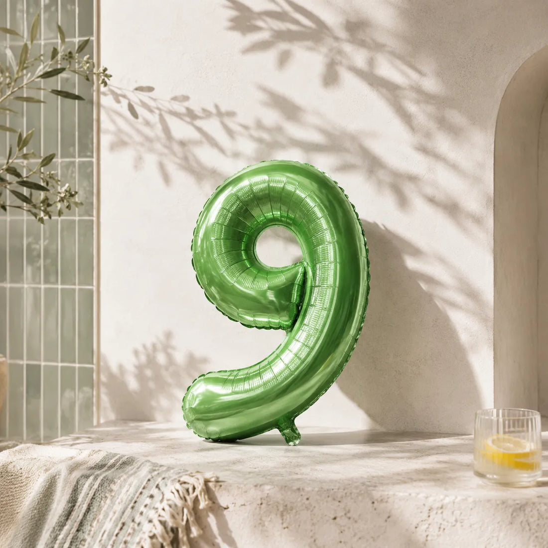 Ballon Numérique Vert Tendre Beau