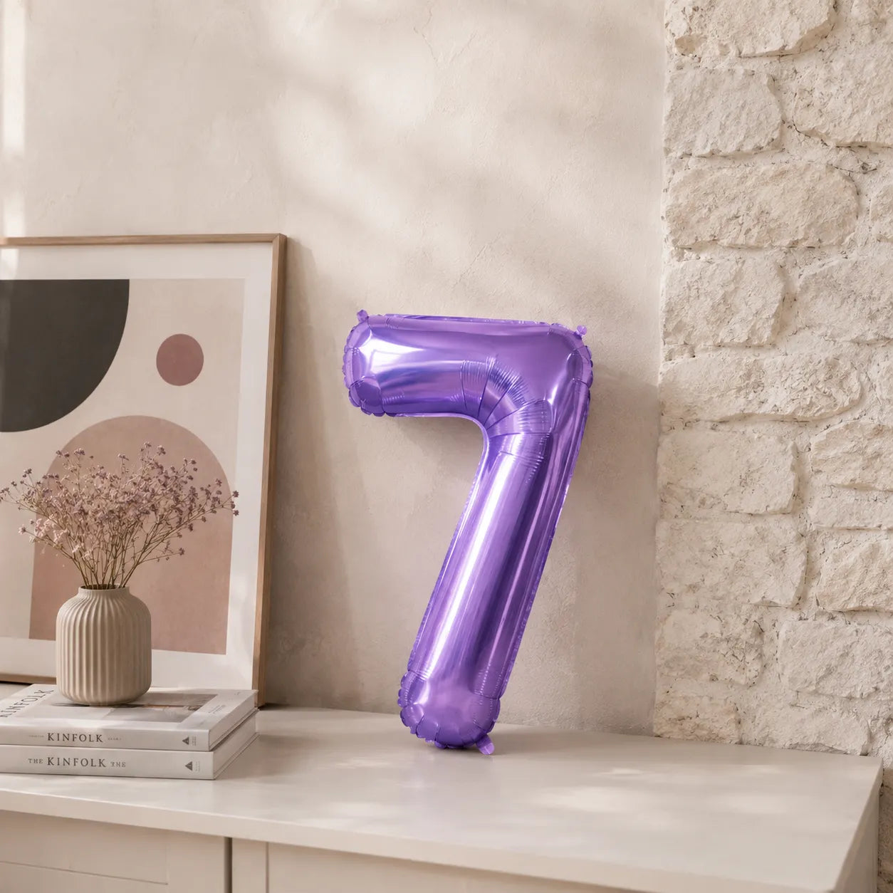 Ballon Numérique Violet Beau