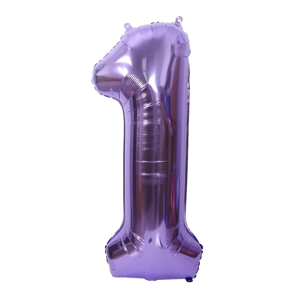 Ballon Numérique Violet Unique