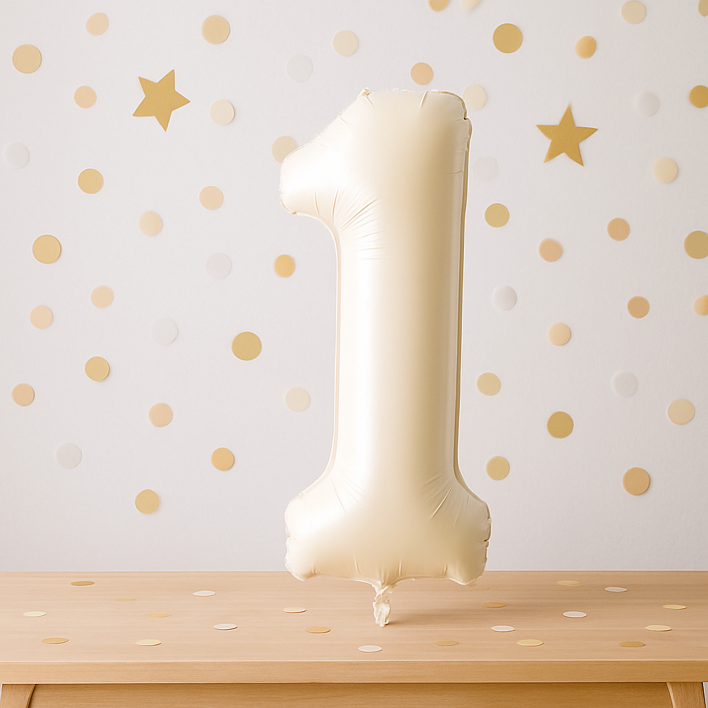 Ballon Numérique XXL Blanc Cassé