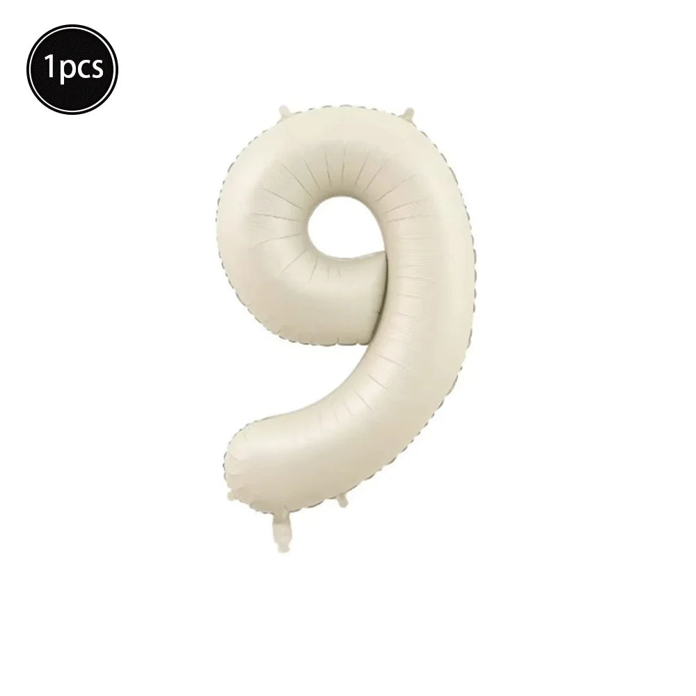 Ballon Numérique XXL Blanc Cassé Beau
