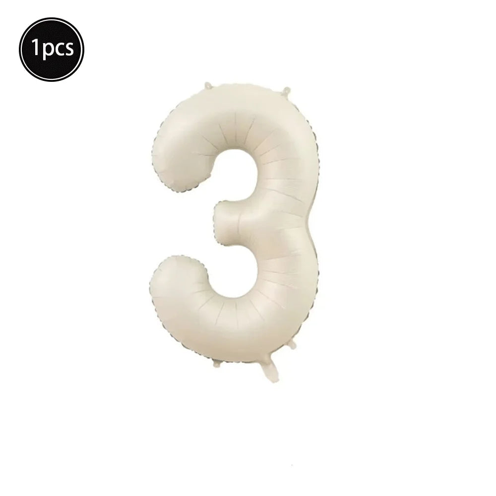Ballon Numérique XXL Blanc Cassé Pratique