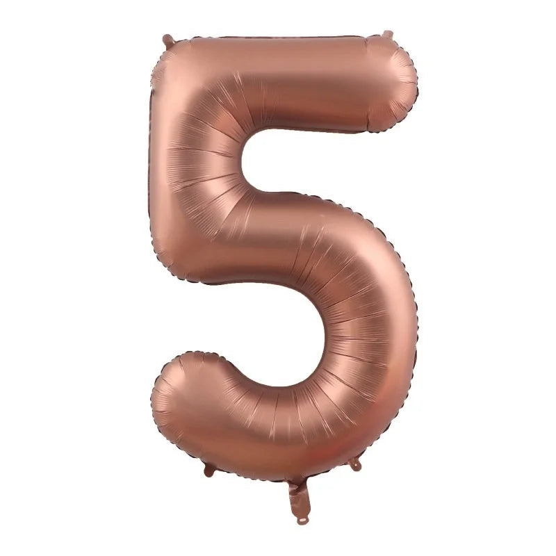 Ballon Numérique XXL Couleur Café Tendance