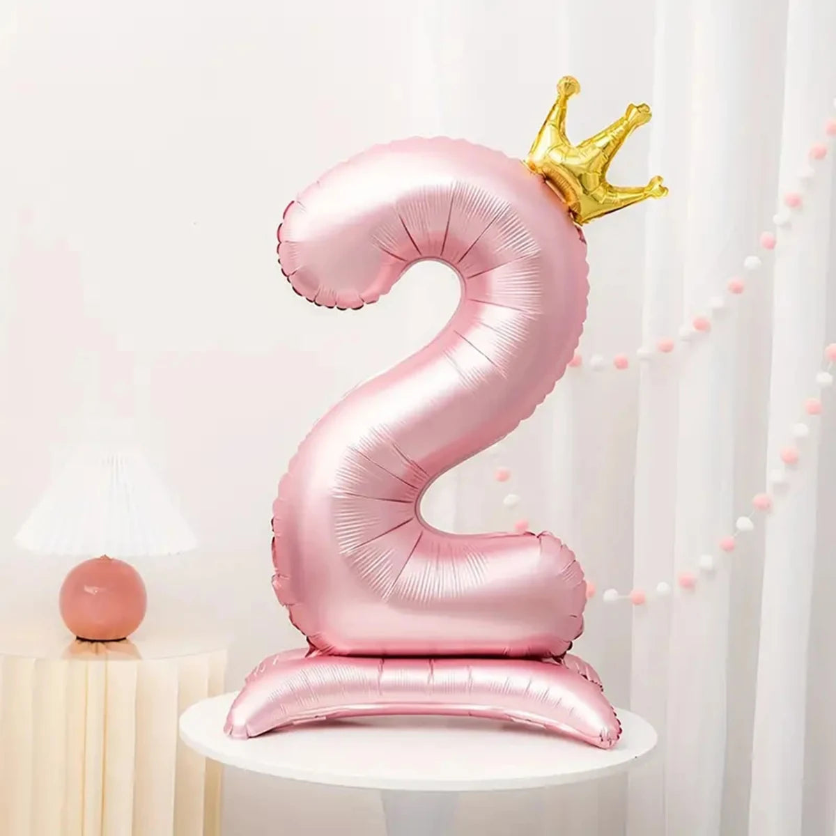 Ballon Numérique XXL Rose Mignon