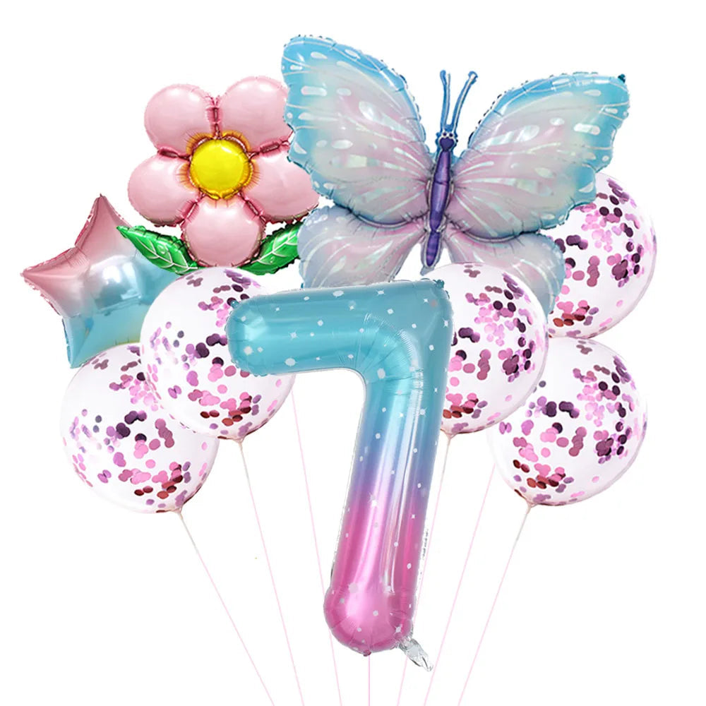 Ballon Numériques Papillon et Fleur Pratique