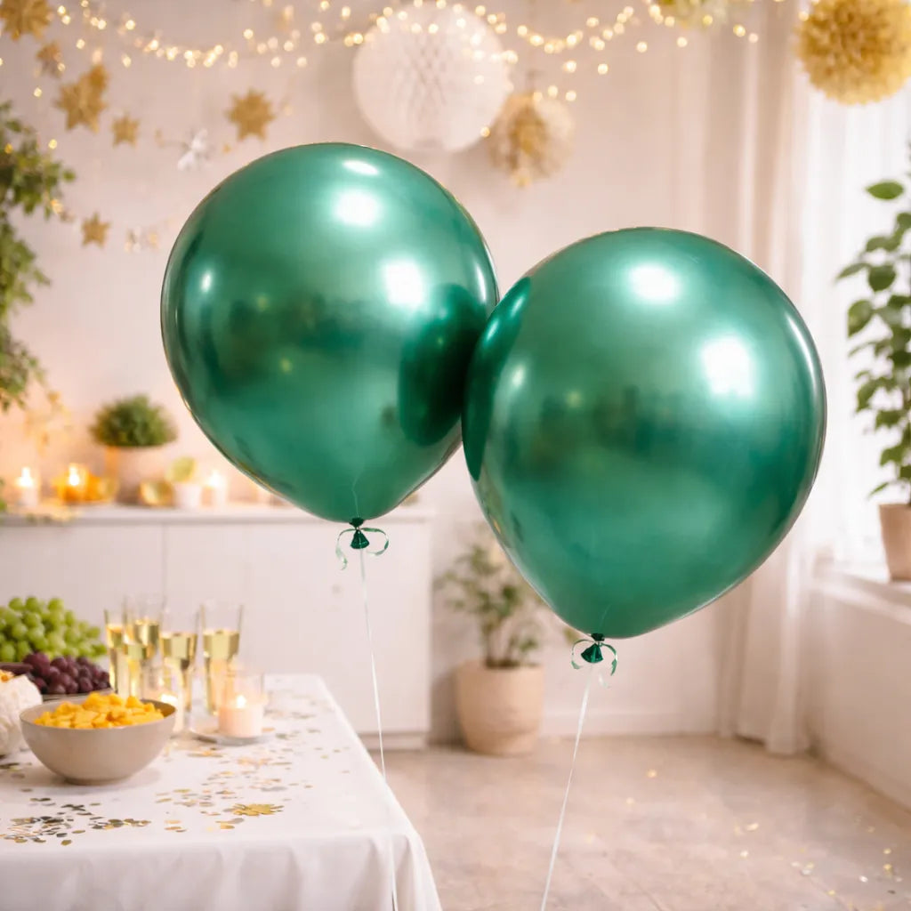 Ballon Vert XXL Métallisé Décoratif