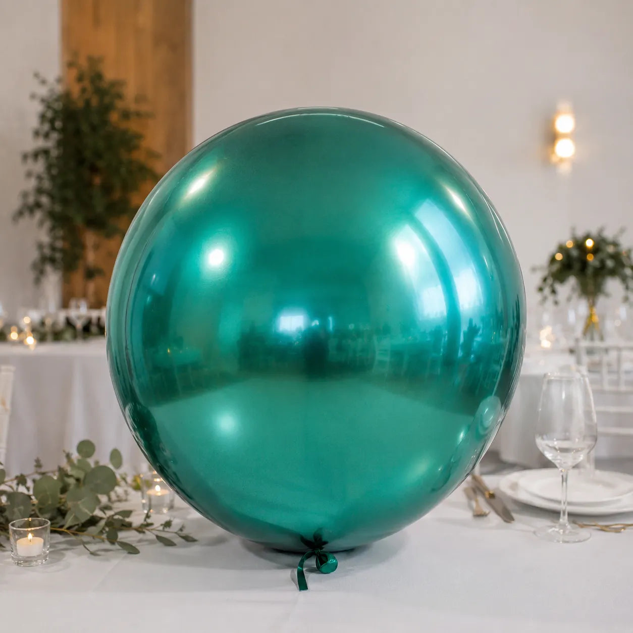 Ballon Vert XXL Métallisé Décoratif Beau